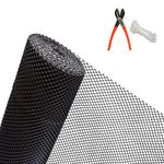 SAI PRASEEDA 3.3 Feet Height X 5 Feet Length UV Stabilized PVC Balcony Safety Net_Indoor Kids Safety Net_Protection Net_Anti Bird Net_ Black Color_with 1 Cutter and 50 Tags SPBSN9