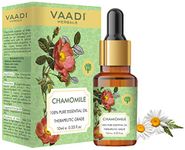 VAADI HERBALS Chamomile Essential Oil - Reduces Blemishes, Evens Skin Tone - Relieves Stress, Better Sleep - 100% Pure Therapeutic Grade, 10 ml