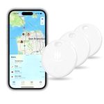 Smart Tag LITE (Pack 3) For Apple iOS Devices, Key Tracker, Item Finder, Replaceable Battery, Easily Track Your Wallet, Bag, Suitcase, and More Worldwide with the iPhone Find My App