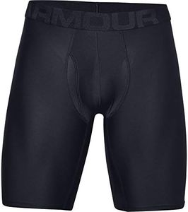 Under Armour Men's Standard Tech 9-inch Boxerjock 2-Pack, Black (001)/Beta, X-Small
