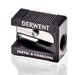 Derwent Pastel Pencil Sharpener, Manual, Professional Quality, 700234,charcoal