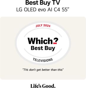 LG 55" OLED 4K Smart TV – Ultra HD HDR, ThinQ AI
