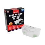 Rentokil Fast Action Mouse Killer Twin Pack - Highly Effective Indoor Rodent Bait Station for Quick and Efficient Elimination of Mice, Ready-baited, kills up to 50 mice per station - Pack of 2