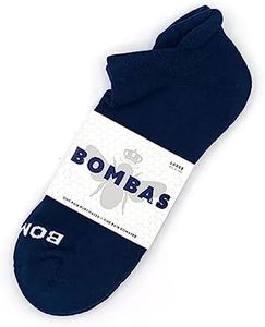 BOMBAS Men's Solids Ankle Socks Navy (Large), Navy, Large