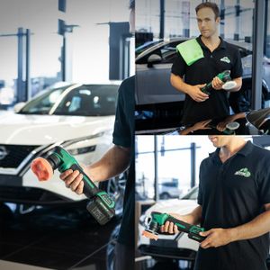 BATOCA Cordless Car Polisher Kit – Mini Rotary & Dual Action, 2 Batteries, 4 Speeds, 1&3 Inch Brushless