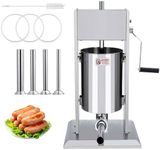 Sausage Stuffer, Manual 11LBS/5L Sausage Maker Machine, Meat Stuffer with Dual Speed, Stainless Steel Heavy Duty Sausage Filler with 4 Stuffing Tubes, for Commercial and Home Use