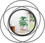 HLFMVWE Mirrors for Wall Black Circ