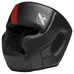 Hayabusa T3 Adjustable MMA Headgear - Black/Red, Large