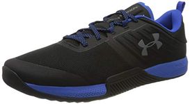 Under Armour TriBase Thrive, Men’s Fitness Shoes, Black (Black/Versa Blue/Pitch Gray (007) 007), 8 (42.5 EU)