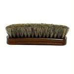 PRO Horse Hair Brush for Genuine Leather Shoes I Light Colored Bristles