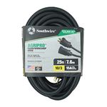 AgriPro 64817501 Extra Heavy-Duty 15 Amp SJTWO Farm/Workshop Extension Cord, 25-Feet, Foot, Black