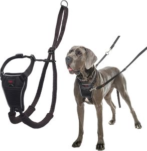 HALTI No Pull Dog Harness Large – Black Adjustable Training Harness