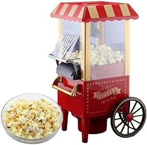 GBEX Popcorn Machine Big Vintage Collection and Electric Popcorn Maker Making Machine Stylish Design Automatic Popcorn Machine Household Electric Instant Popcorn Maker Stylish Design