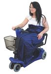 Aidapt Mobility Scooter Waterproof Cosy Wrap for Wheelchair, Lightweight, Fleece Lined, Waterproof, Leg and Lower Body Warmer Blanket Cover Accessory with Full Length Zipper