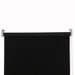 Apex Furnishings Roller Blinds Thermal Insulated Darkening Blackout Roller Blind Trimmable- Perfect for Home and Office Windows - Black 180cm x 210cm