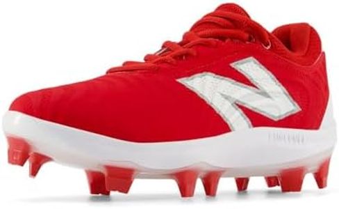 New Balance Women's FuelCell Fuse V4 Molded Softball Shoe, Team Red/Optic White, 9