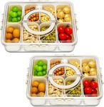 2 Pack Snack Box 8 Compartment with