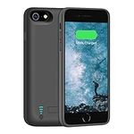 LOYTAL Battery Case for iPhone SE 2020/8 / 7 / 6S / 6, 5500mAh Rechargeable Extended Battery Charging Charger Case, Add 2X Extra Juice, Support Wire Headphones (4.7 inch)