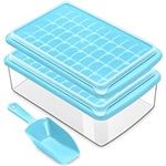 Ice Cube Trays 2 Pack with Lids and
