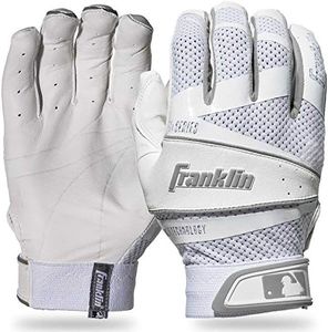 Franklin Sports Fastpitch Freeflex Series Batting Gloves - White/White - Women's X-Large