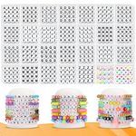 1400 Pcs Letter Beads for Friendship Bracelet Making Kit,A-Z/7mm Acrylic Threading Beads for DIY Bracelet，28 Styles Alphabet Beads for Jewellery & TS Bracelets for Girls/Friend Gifts