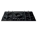 Gas hob (4 burners) with a built-in cooker hood (extractor version) from Elica Nikola Tesla Flame BL/A/88 PRF0147740B