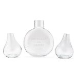 Weddingstar Custom Modern Wedding Sand Ceremony Vase Set - Classic Couple Etching
