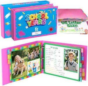 School Memory Book for Kids, Scrapbook Photo Album Preschool To 12th Grade