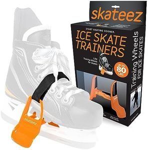 Skateez Skate Trainers for Ice Skates - Ice Skate Trainer for Kids, Toddlers, Youth & Beginners | Skate Trainer Kids | Learn to Skate Aid (Small, Orange)