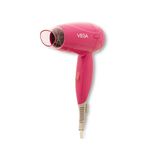 Vega Hair Dryer For Women, 1200 Watts, Travel Friendly Compact Blow Dryer With Foldable Handle, (Vhdh-33), Pink