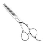 Hair Thinning Shears 5.5 Inch Hair Thinning Scissors for Women Professional Barber Scissors 440C Hair Scissors Barber Shears 28 Teeth Rose handle KINSARO