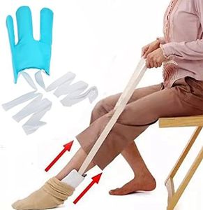 Haosie Sock Aid Device for Seniors, Sock Helper Easy on Easy Off, Compression Sock Assistant Device No Bending, Assist for Elderly Disabled Knee or Back Injuries Putting on Socks