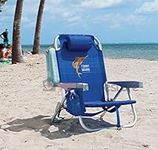 Tommy Bahama Backpack Chair - Insulated Cooler Pouch - 5 Positions (Blue)