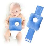 G Tube Tummy Time Pillow for Baby Feeding Tube Belt Pad Pillow with A Hole for Infant Children Kid Adjustable Hook & Loop Closure, Blue, 25 * 23 * 2cm