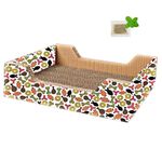 MUNCHOS MBB-08 Sofa Shape Cat Scratcher Cardboard Scratching Pad Recyclable Corrugated Scratch Toy, for Cats, Large