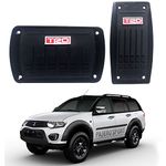 Oshotto 2 Pcs SC-052 Non-Slip Automatic Transmission Car Pedals Kit Pad Covers Set Compatible with Mitsubishi Pajero Sport