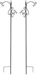 BestNest Two Pack of Panacea 89136 Shepherd Hooks with Teardrop Finial