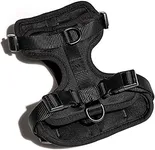 Wild One Dog Harness, The Original No-Pull, Pet Harness with 3 Leash Clips, Adjustable Soft Padded Dog Vest, Comfortable, Stretchy, Size L, Black