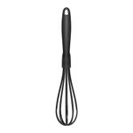 Chef Aid Nylon Whisk for Non-Stick Cookware, BPA-Free Kitchen Balloon Whisk, Heat Resistant up to 210°C, Non-Scratch Utensil for Baking, Mixing & Sauces, Black