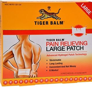 Tiger Balm Pain Relieving Patch Large, 4 Count (Pack of 6)