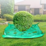 2 Pack Landscape Tarp for Trimming with 12 inch Hole,78.7“X78.7”Pruning Trees Waterproof Garden Leaf Tarp,Outdoor Tarp,Leaf Hauler,Lawn Debris Tarp