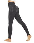 G4Free Leggings for Women Jean Jeggings Butt Lifting Tummy Control Yoga Legging for Workout Business Casual Work