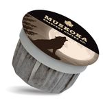 Muskoka Roastery Coffee, Howling Wolf, Medium Dark Roast, 20 Single Serve Coffee Pods, Compatible with K-Cup Keurig Brewers, 220g