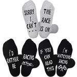 Jeasona 3 Pairs Racing Socks for Men with Grippers 9-11 F1 Gifts for Men Socks F1 Racing Gifts for Men Formula 1 Gifts for Men F1 Birthday Gifts for Men Him