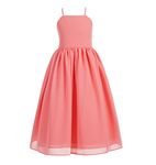 Criss Cross Chiffon Formal Flower Girl Dresses Junior Bridesmaid Dress 191 8