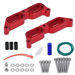 PQY Billet Power Block Intake Manifold Spacer for 13+ Subaru BRZ 13-16 Scion FR-S 17+ Toyota 86 FA20 Engine 19hp / 15tq Red