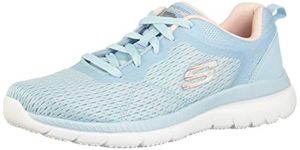 Skechers Bountiful Quick Path 12607 Women's Trainers, Light Blue, Shoe Size: 38, Lt Blue, 5 UK