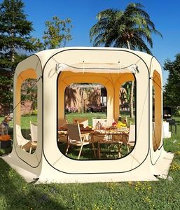 Instant Outdoor Clear Bubble Tent 10-12 Person Portable Screen House Room Pop Up Bubble Tent All Weather Sport Tents Instant Rainproof Camping Sun Shelter Coldproof for Sports Events Patio Fishing