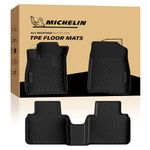 Michelin Premier Series Floor Mats for 2018-2022 Honda Accord Sedan (Gasoline & Hybrid), 3PCS, All-Weather Floor Liner, Custom Fit, Durable TPE, Non-Slip