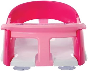 Dreambaby Premium Baby Bath Seat - Comfortable Baby Bath Support for Toddlers Aged 6 to 24 Months- with Strong Suction Cup Base - Pink
